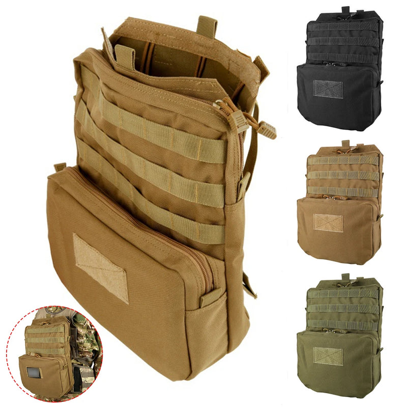 Sac Dorsal MOLLE en Nylon 1000D pour Gilet Tactique, 38 x 27 x 10 cm, Trois Coloris, vue 2