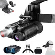 Jumelles de Vision Nocturne 4K à Fixer sur Casque ou Bandeau, Écran 8,9 cm