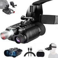 Jumelles de Vision Nocturne 4K à Fixer sur Casque ou Bandeau, Écran 8,9 cm