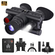 Jumelles de Vision Nocturne Frontales avec Lampe Tactique et Zoom Numérique 8x