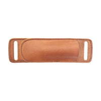 Étui Couteau Pliant en Cuir de Vachette, Port Horizontal à la Ceinture, 17,5 x 5 cm, 4 Coloris, vue 6