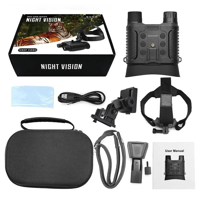 Jumelles de vision nocturne frontales, bandeau de tête, infrarouge 850 nm