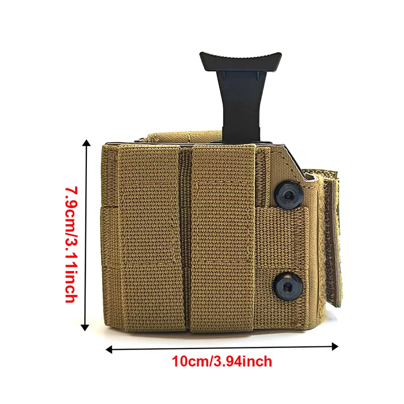 Holster Universel de Ceinture Ajustable en Nylon, Droitier ou Gaucher, vue 4