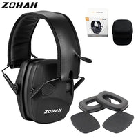 Casque Anti-Bruit de Tir Électronique avec Coussinets de Rechange, Noir ou Vert, vue 6