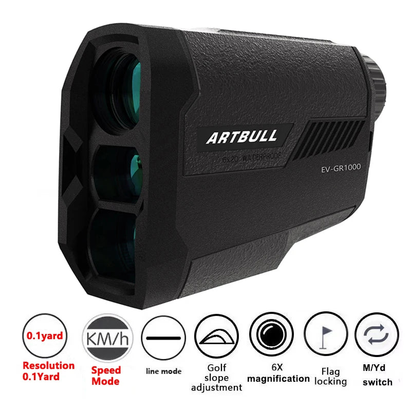 Télémètre Laser de Chasse 6x, 650 ou 1000 m, Compensation de Pente, vue 8