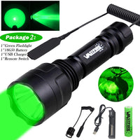 Lampe Tactique de Chasse LED Verte, Rouge ou Blanche, avec Interrupteur Déporté, vue 13