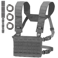 Gilet Tactique Chest Rig Compact MOLLE, Triple Porte-Chargeur Élastique, vue 9