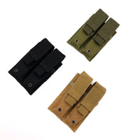 Porte-Chargeur Pistolet Double MOLLE Noir à Rabats Amovibles, 15 x 10 cm, vue 3