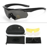 Lunettes de Tir à Demi-Monture, 3 Verres Interchangeables, Étui et Insert Optique, vue 7
