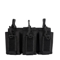 Porte-Chargeur Triple pour Fusil avec Poches Pistolet, MOLLE Nylon 1000D, 24 x 14 cm, vue 10