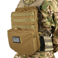 Sac Dorsal MOLLE en Nylon 1000D pour Gilet Tactique, 38 x 27 x 10 cm, Trois Coloris, vue 3