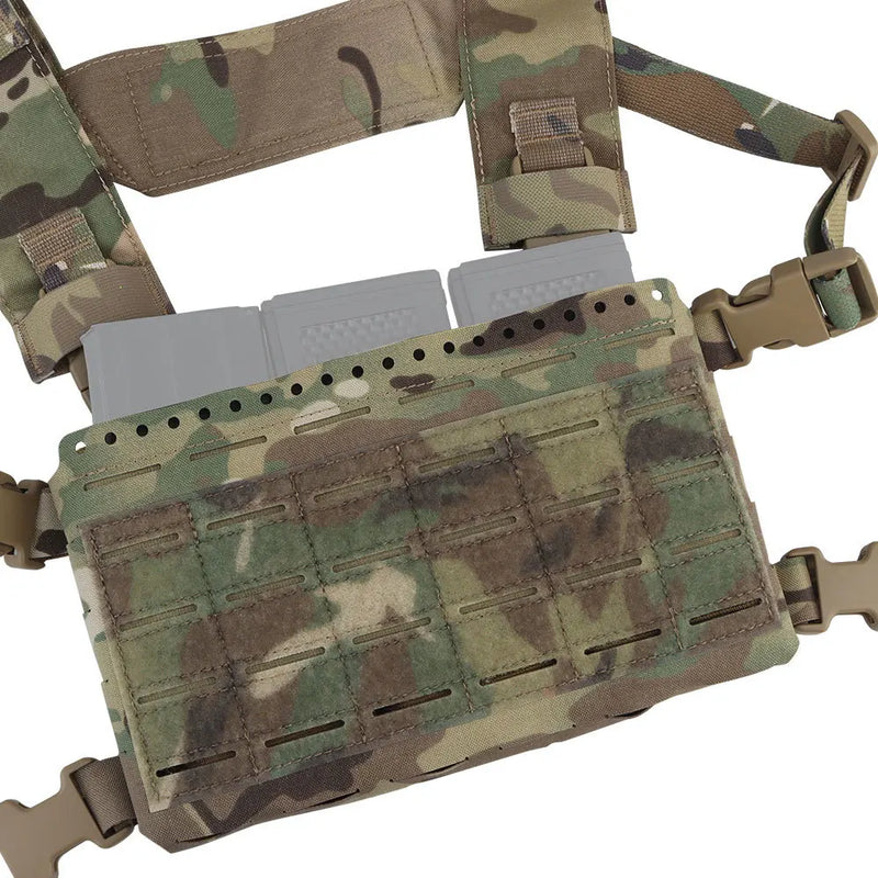 Gilet Tactique Micro Chest Rig à Découpe Laser MOLLE avec Triple Porte-Chargeur, vue 6