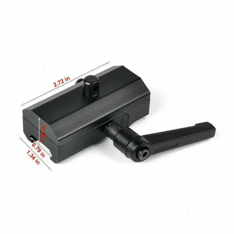 Adaptateur de Bipied à Levier de Serrage pour Rail Picatinny 20 mm, Aluminium Noir, vue 2