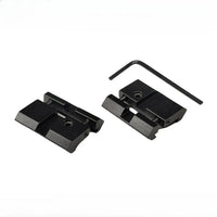Adaptateur de Rail 11 mm vers Picatinny, Aluminium Noir, 1 ou 2 Pièces