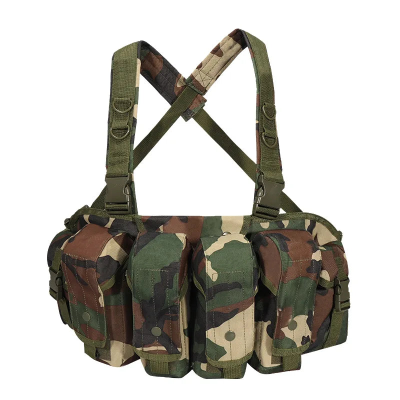 Gilet Tactique Chest Rig pour Chargeurs AK, Nylon 600D, Sept Coloris, vue 12