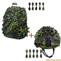 Kit Camouflage 3D pour Casque et Sac à Dos, 60 ou 80 L, vue 7