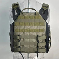 Gilet Tactique Porte-Plaques en Nylon 500D, Panneaux Latéraux MOLLE, vue 4