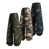 Pantalon Cargo Camouflage Ample pour Homme, Taille Élastique et Poches, 3 Coloris, S à XXXL