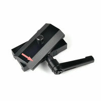 Adaptateur de Bipied à Levier de Serrage pour Rail Picatinny 20 mm, Aluminium Noir, vue 6