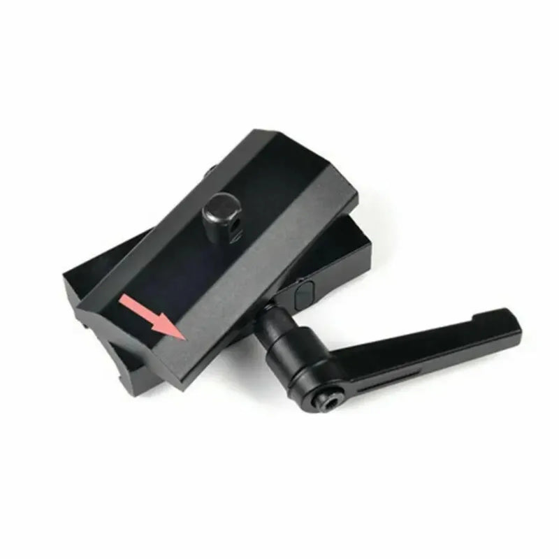 Adaptateur de Bipied à Levier de Serrage pour Rail Picatinny 20 mm, Aluminium Noir, vue 6