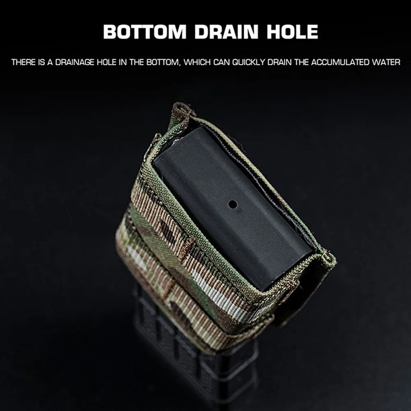 Porte-Chargeur Simple 5,56 mm en Nylon avec Clips MOLLE, 9 x 10,8 cm, 5 Coloris, vue 6