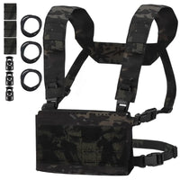 Gilet Tactique Micro Chest Rig à Découpe Laser MOLLE avec Triple Porte-Chargeur, vue 10