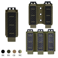 Porte-Chargeur MOLLE 9 mm Simple, Double ou Triple, Nylon à Découpe Laser