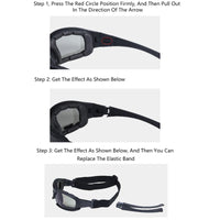 Lunettes Tactiques Polarisées avec Étui, 1 ou 4 Paires de Verres, 3 Coloris, vue 3