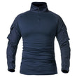 Chemise de Combat Ripstop à Col Montant et Demi-Zip, Homme, 5 Coloris
