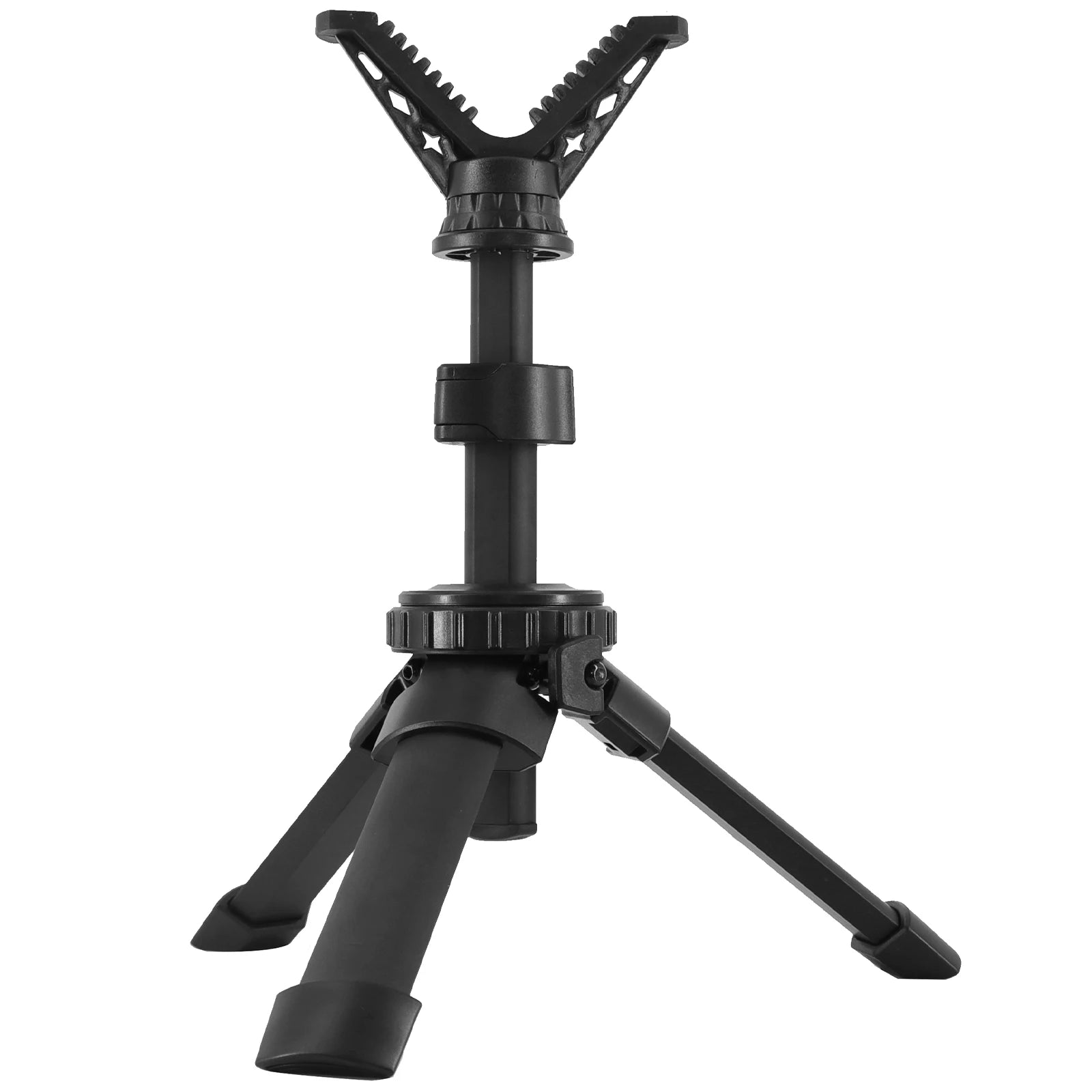 Trépied de Tir Aluminium avec Fourche en V Pivotante, Hauteur Réglable