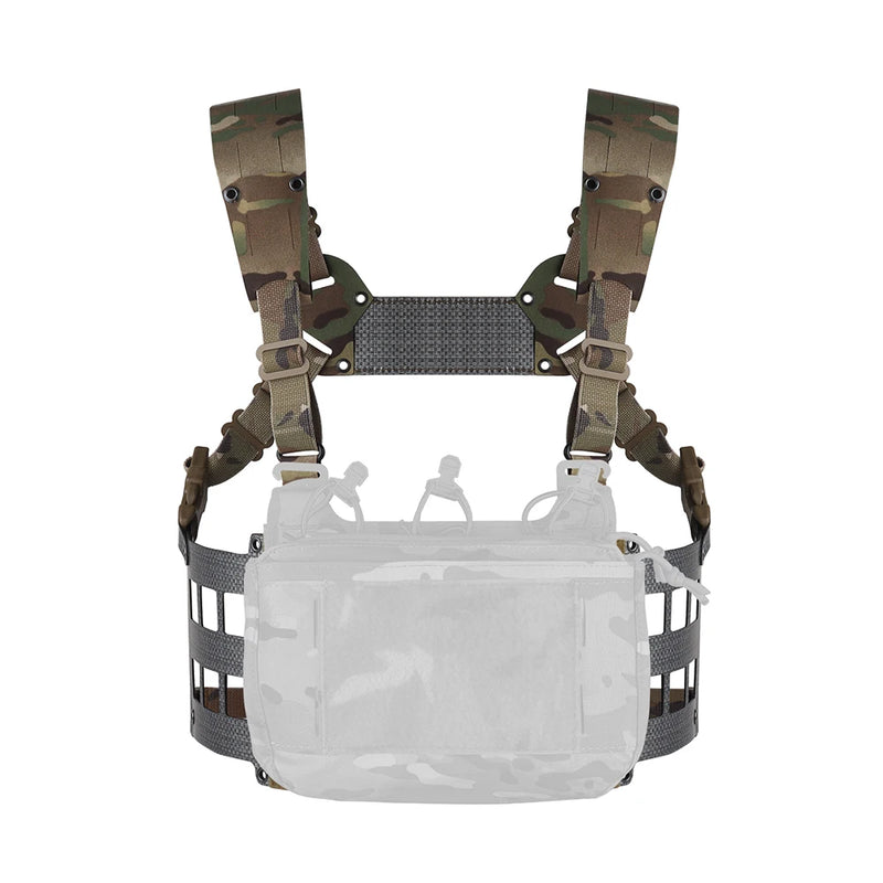Gilet Tactique Chest Rig Grand Format, Platines Latérales Ajourées, 28 x 19 cm, vue 4