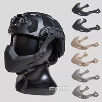 Demi-Masque Airsoft Pliable pour Casque Tactique, Noir, Beige Sable ou Vert Foliage, vue 2