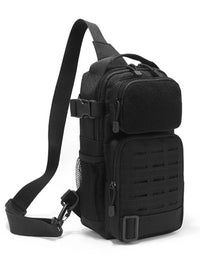 Sac Bandoulière Tactique Compact en Toile Oxford, Panneau MOLLE, 30 x 20 x 13 cm, vue 8