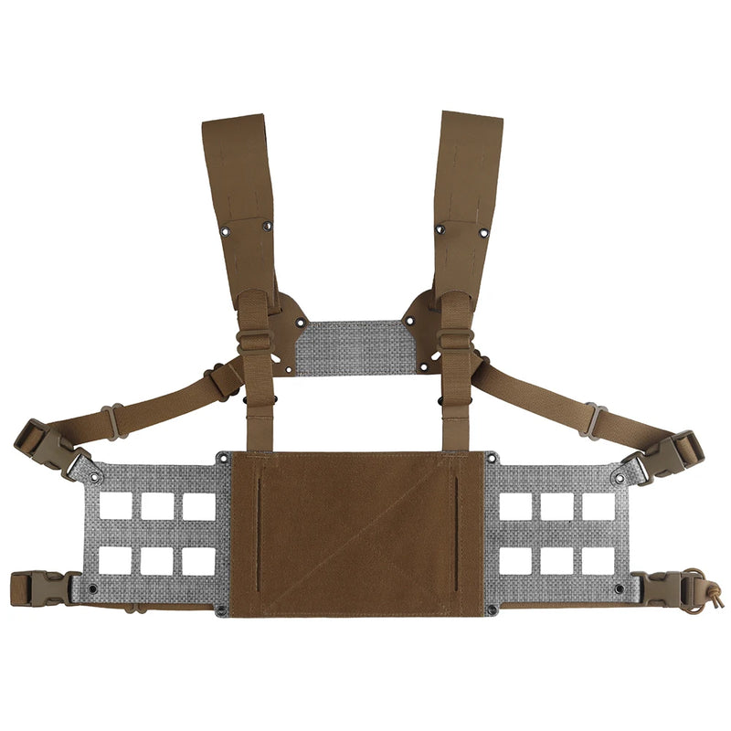 Gilet Tactique Chest Rig Grand Format, Platines Latérales Ajourées, 28 x 19 cm, vue 8