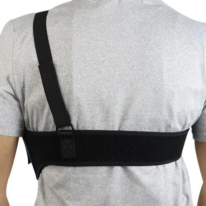 Holster d'Épaule Discret Réglable Noir pour Pistolet, Droitier ou Gaucher, vue 3