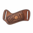 Étui de Ceinture en Cuir Gaufré pour Couteau Pliant, Marron, 16,5 cm