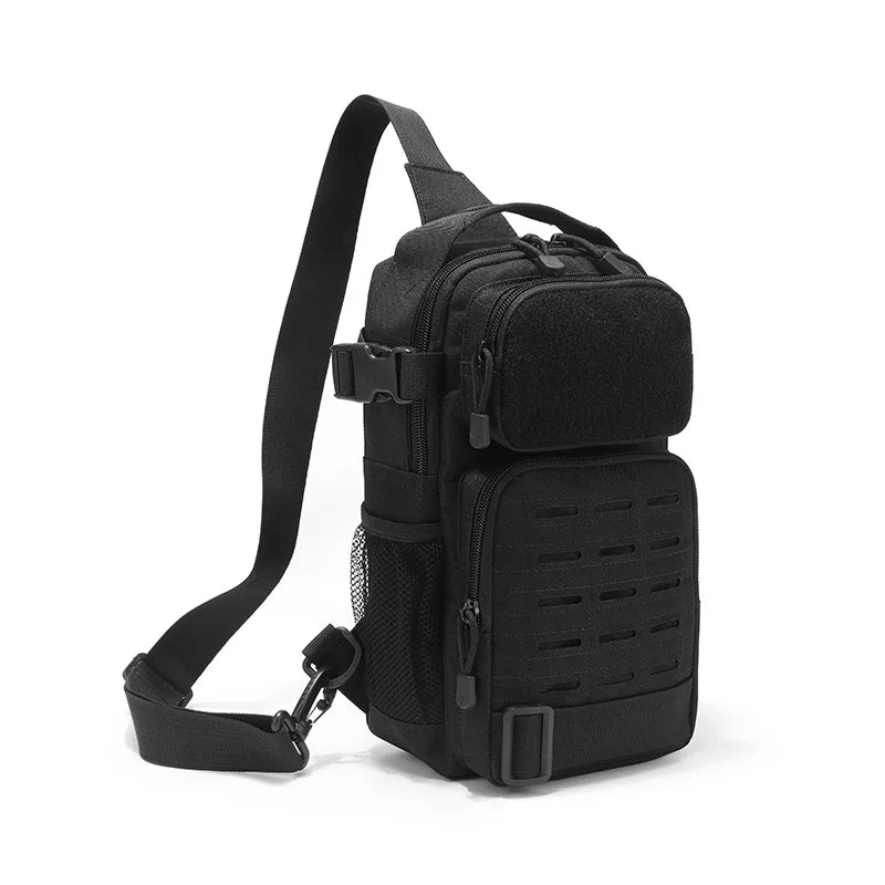 Sac Bandoulière Tactique Compact en Toile Oxford, Panneau MOLLE, 30 x 20 x 13 cm, vue 2