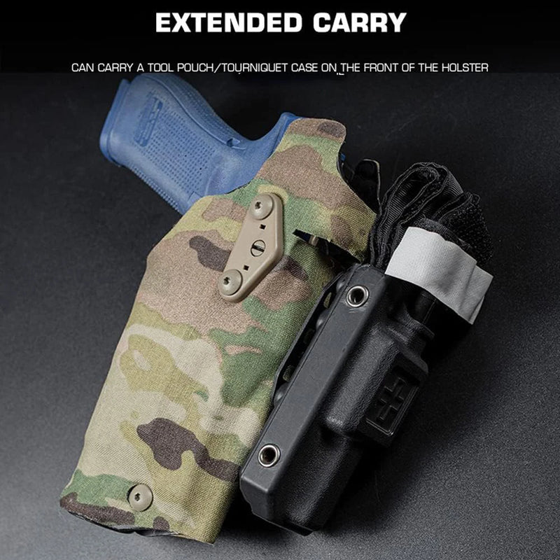 Platine d'Extension de Holster en Acier Inoxydable Noir, 1 ou 2 Pièces, vue 8