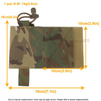 Poches Latérales Élastiques pour Gilet Tactique Porte-Plaques, Nylon 500D, Paire, vue 3