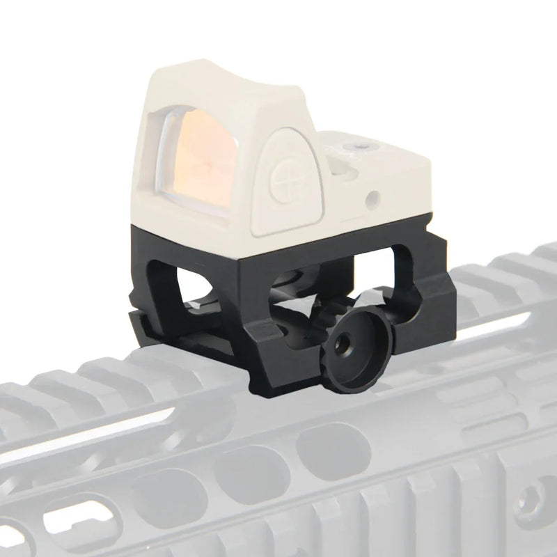 Rehausse pour Viseur Point Rouge Compact, Rail Picatinny, Serrage à Molette, Noire, vue 6