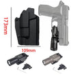 Holster Kydex Rigide pour Pistolet G17 et G19 Équipé d'une Lampe, Droitier