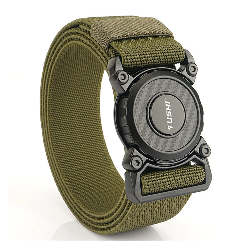 Ceinture Tactique Élastique Nylon, Boucle Rotative en Zinc, 125 cm, vue 14