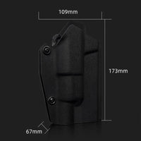 Holster Kydex Rigide pour Pistolet G17 et G19 Équipé d'une Lampe, Droitier, vue 6