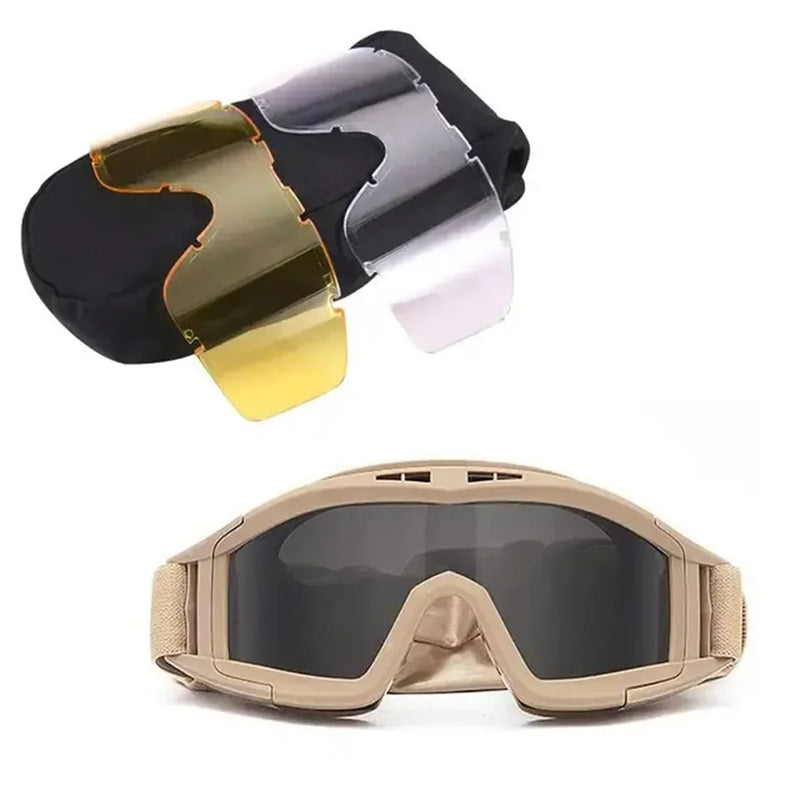 Masque Airsoft Ventilé à Sangle Élastique, 1 ou 3 Verres, 3 Coloris, vue 9