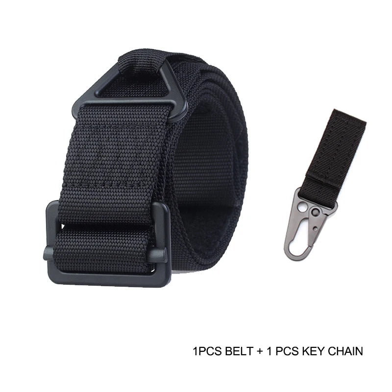 Ceinture Tactique en Nylon à Boucle Métallique, 125 cm, Sangles en Option, vue 15