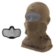 Masque Airsoft Grillagé Cagoule Respirante avec Grille en Acier Amovible