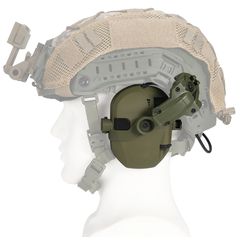 Casque Anti-Bruit Électronique pour Rails de Casque Tactique, Trois Coloris, vue 3