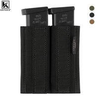 Porte-Chargeur Double Élastique pour Chargeurs de Pistolet, Fixation Auto-Agrippante, 3 Coloris, vue 2