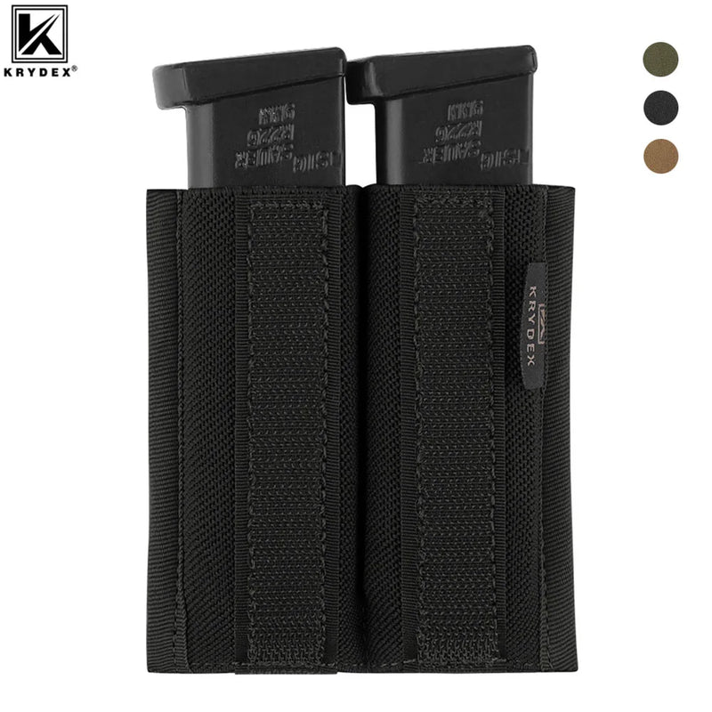 Porte-Chargeur Double Élastique pour Chargeurs de Pistolet, Fixation Auto-Agrippante, 3 Coloris, vue 2