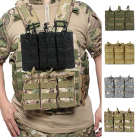Porte-Chargeur Triple MOLLE Ouvert pour AK, M4 et AR15, 5,56 et 7,62 mm, vue 2